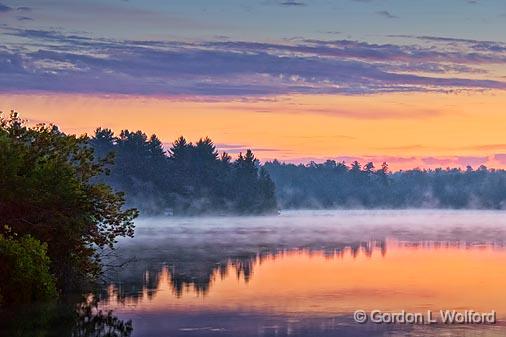 Gull River At Sunrise_14277-82.jpg - Photographed at Coboconk, Ontario, Canada.